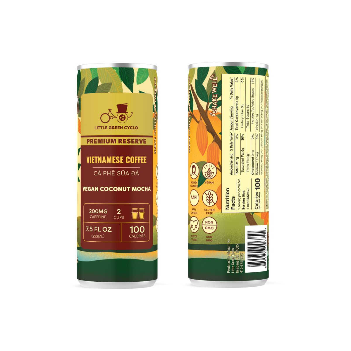 Mocha - Plant Based – Little Green Cyclo Coffee Mocha - Plant Based – Little Green Cyclo Coffee