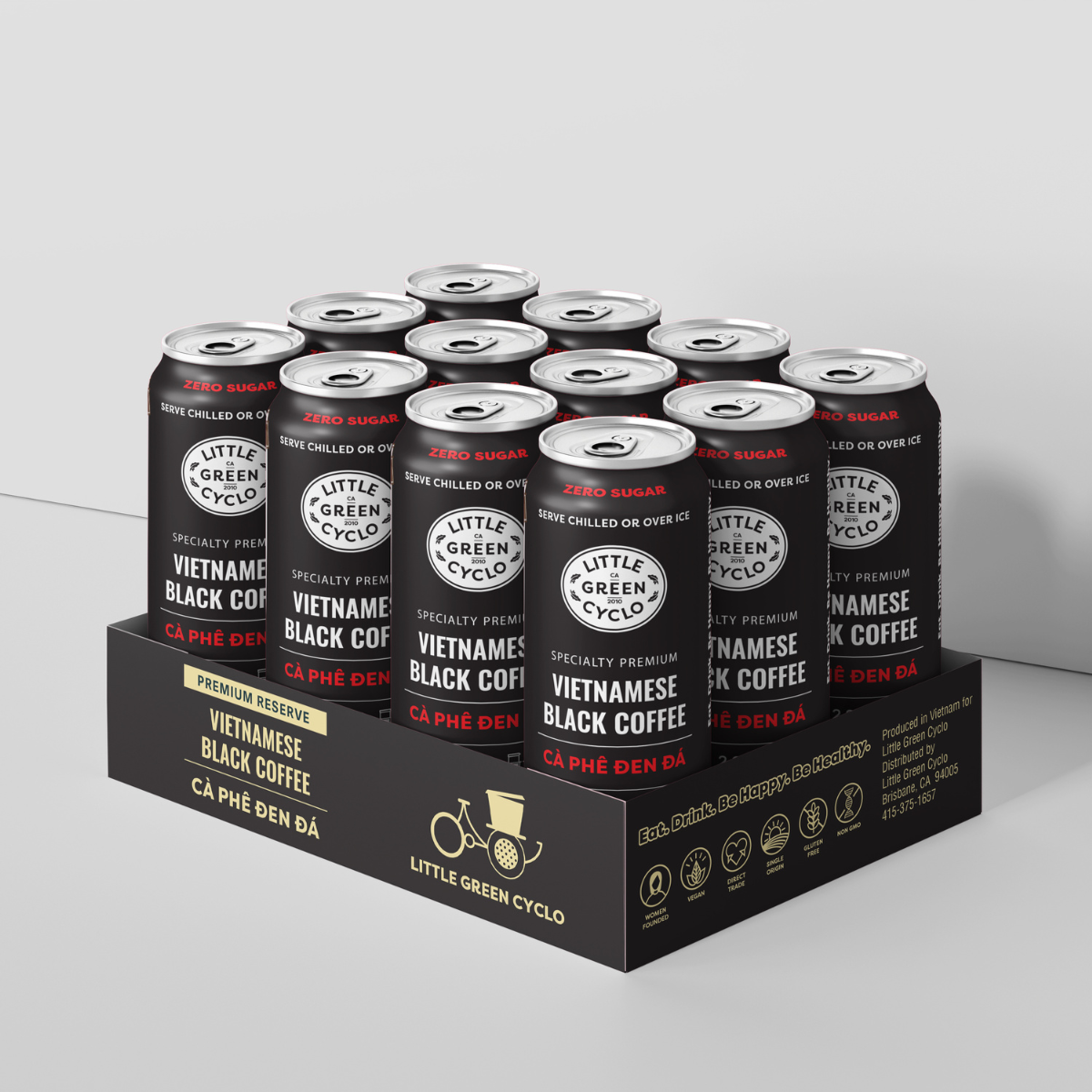 Vietnamese Black Coffee - Cà Phê Đen Đá