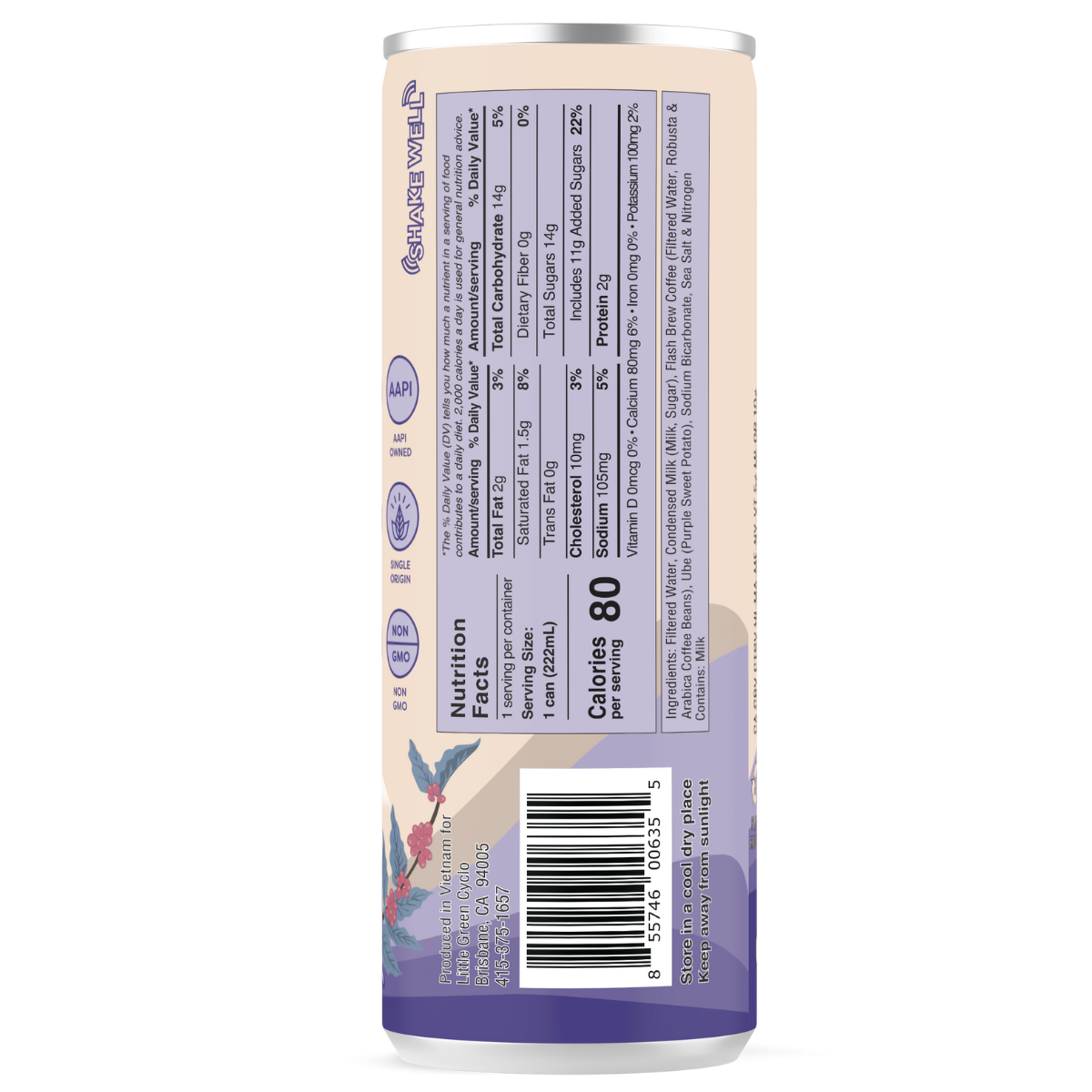 Vietnamese Ube Coffee